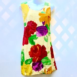 ⭐️HOST PICK Jams World Rose Floral Midi Sun Dres